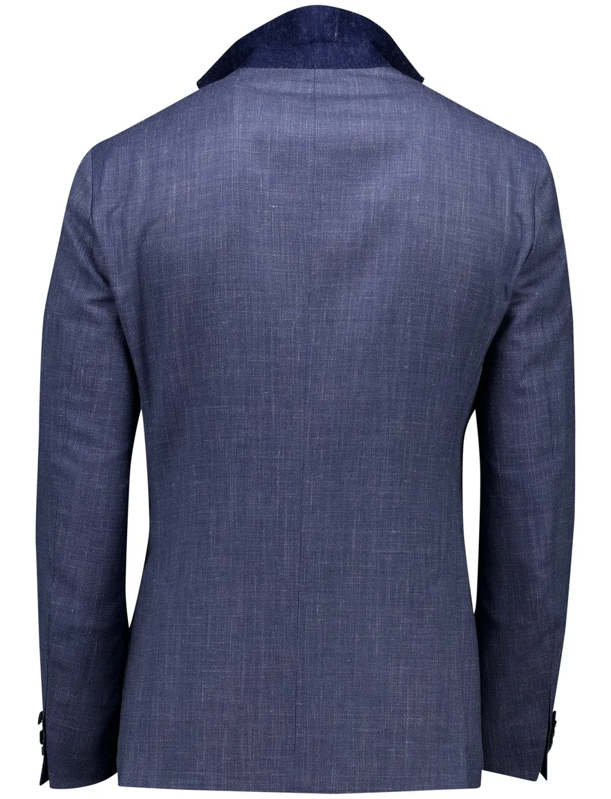 Eduard Dressler shaped fit colbert blauw wol