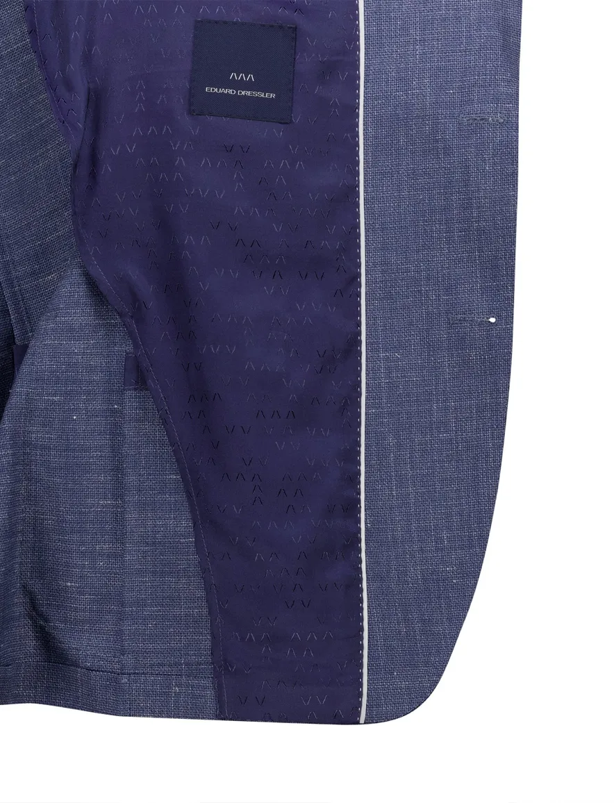 Eduard Dressler shaped fit colbert blauw wol