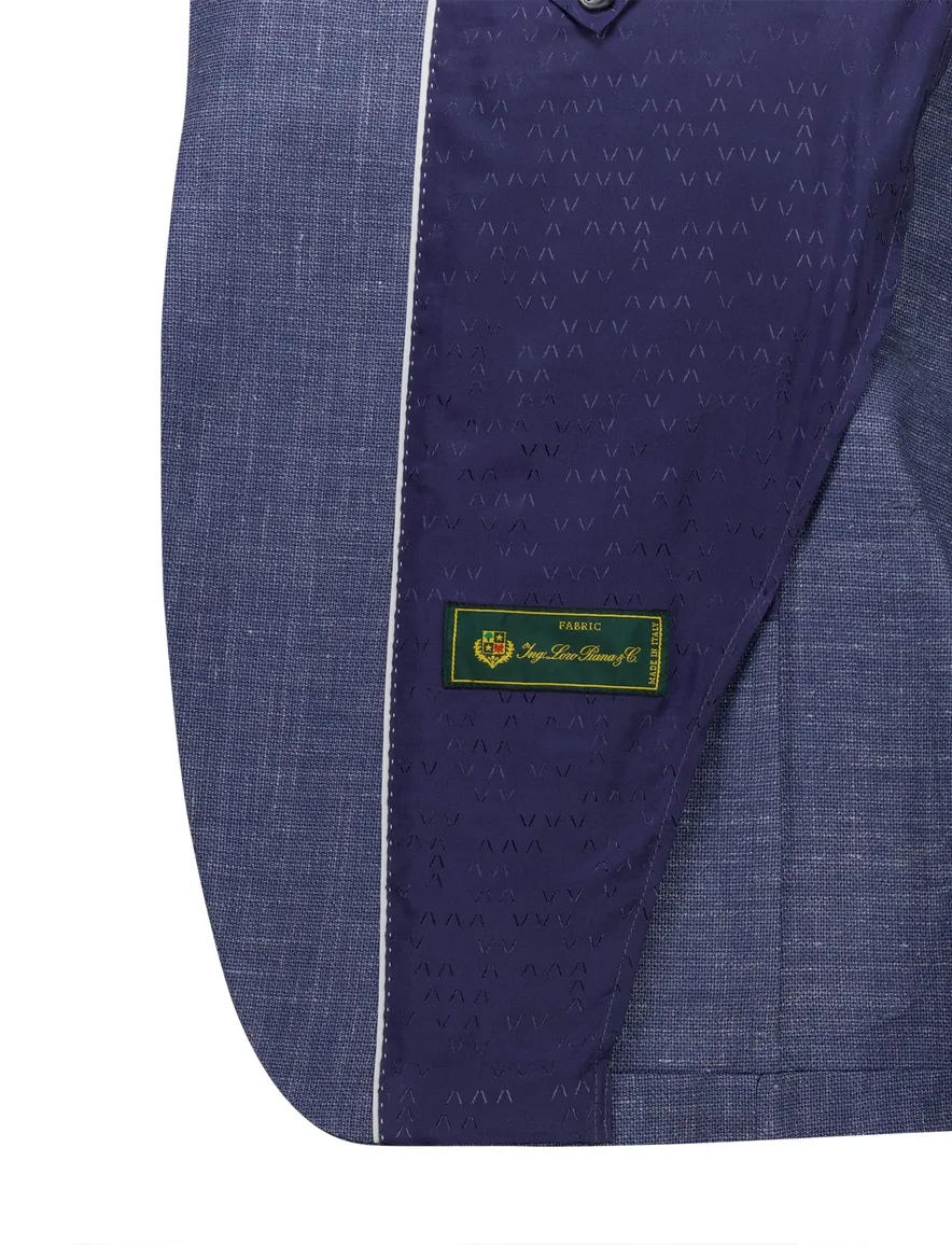 Eduard Dressler shaped fit colbert blauw wol
