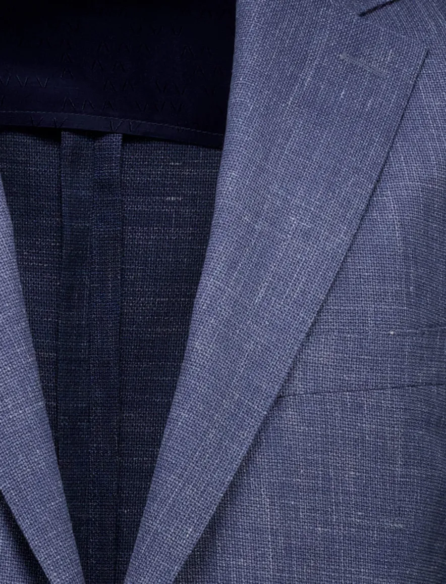Eduard Dressler shaped fit colbert blauw wol