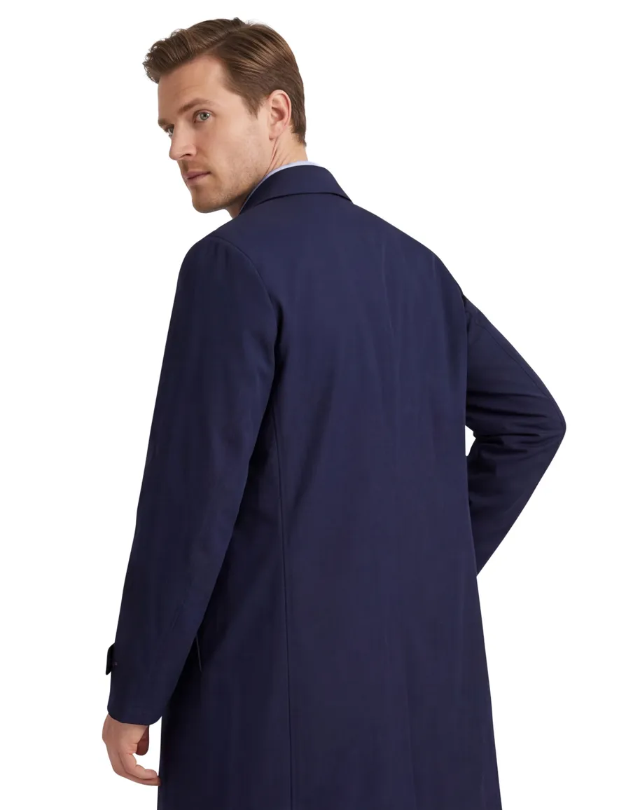 Dressler jas trenchcoat navy waterafstotend effen