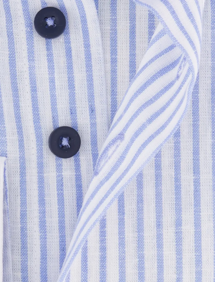 casual overhemd blauw Portofino Regular Fit