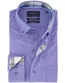 Portofino overhemd blauw gemeleerd katoen