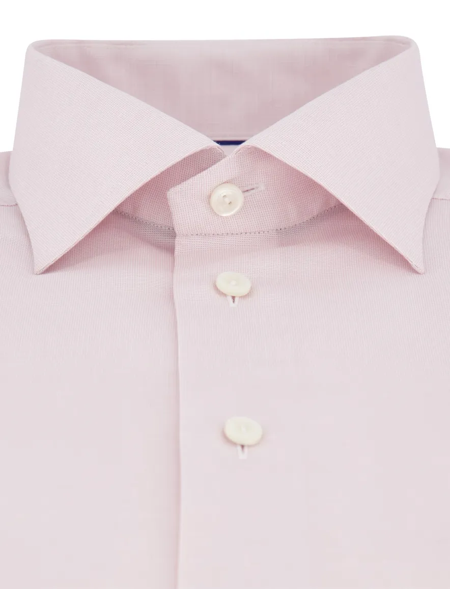 Eton overhemd Classic Fit roze katoen lange mouw