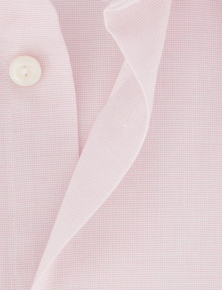 Eton overhemd Classic Fit roze katoen lange mouw