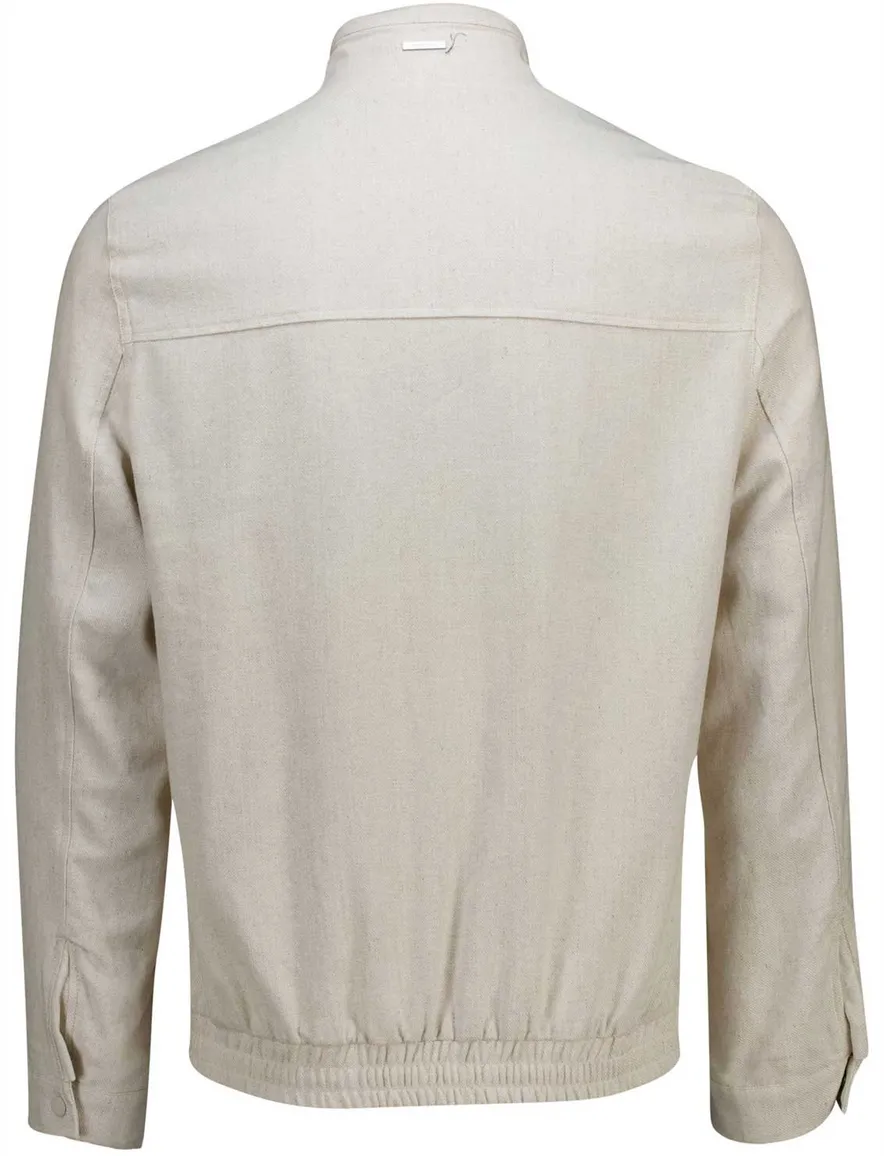 Pierre Cardin zomerjas beige katoen effen
