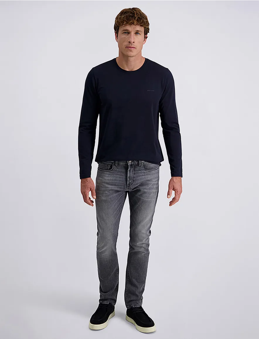 Pierre Cardin Lyon jeans grijs effen