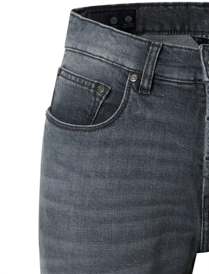Pierre Cardin Lyon jeans grijs effen