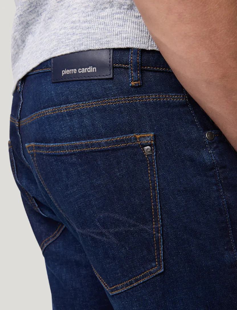 Denim Pierre Cardin Lyon Tapered jeans donkerblauw