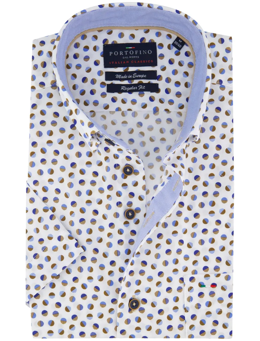 Portofino overhemd wit Regular Fit