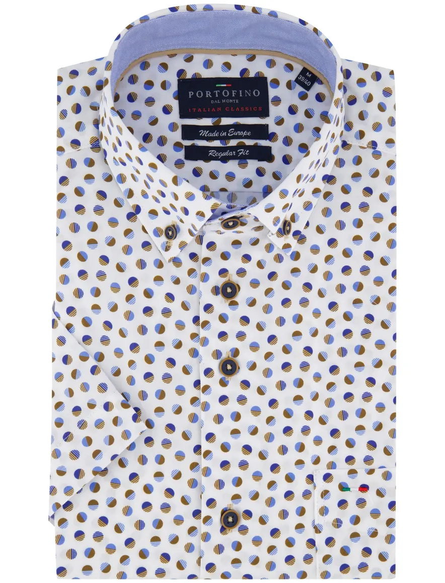 Portofino overhemd wit Regular Fit