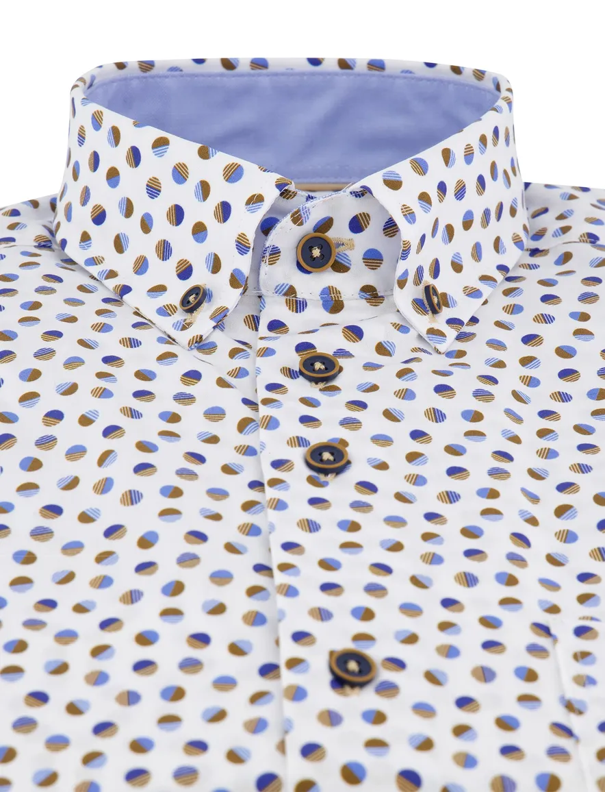 Portofino overhemd wit Regular Fit