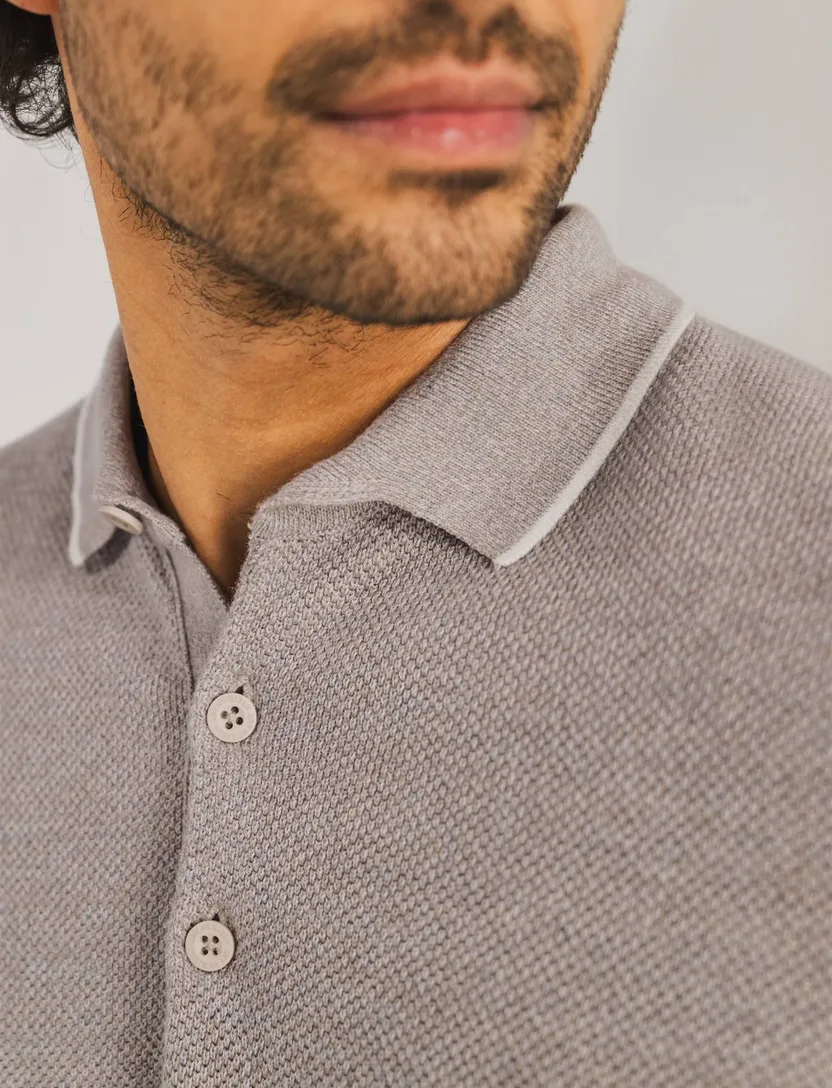 State of Art regular fit polo beige