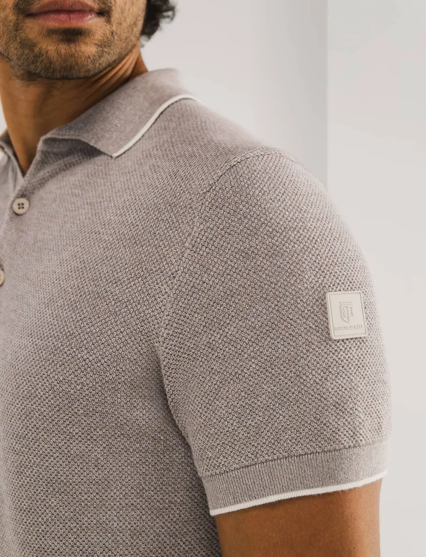 State of Art regular fit polo beige