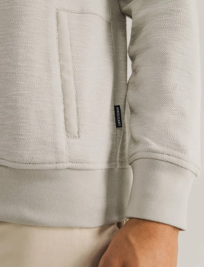 State of Art Vest creme effen met rits