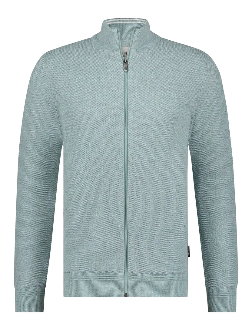 State of Art vest blauw melange