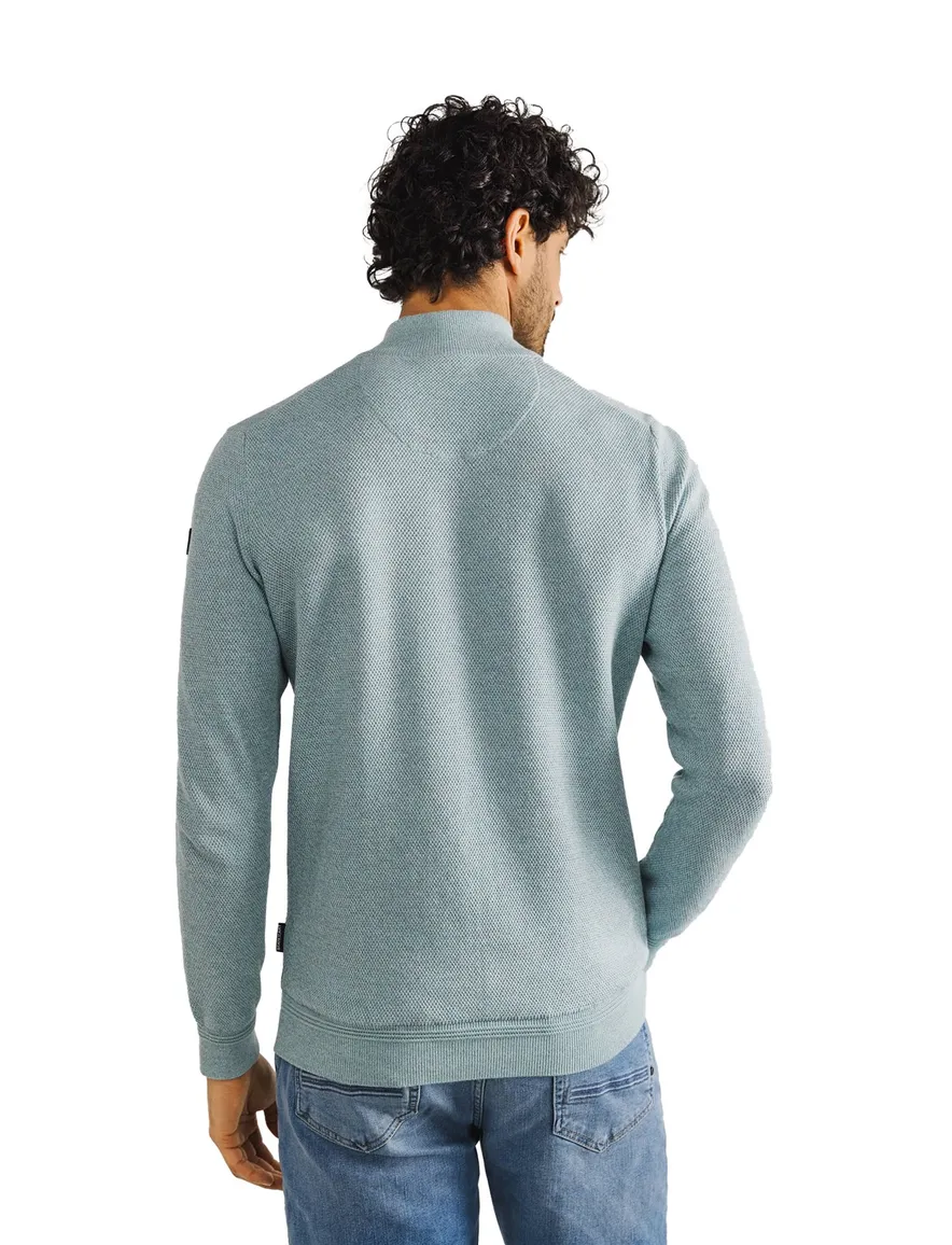 State of Art vest blauw gemêleerd