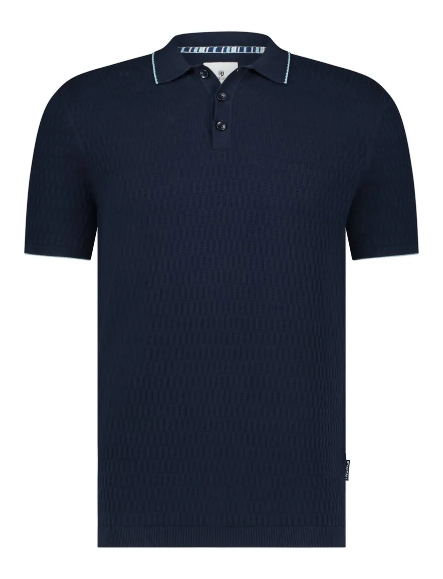 State of Art poloshirt donkerblauw