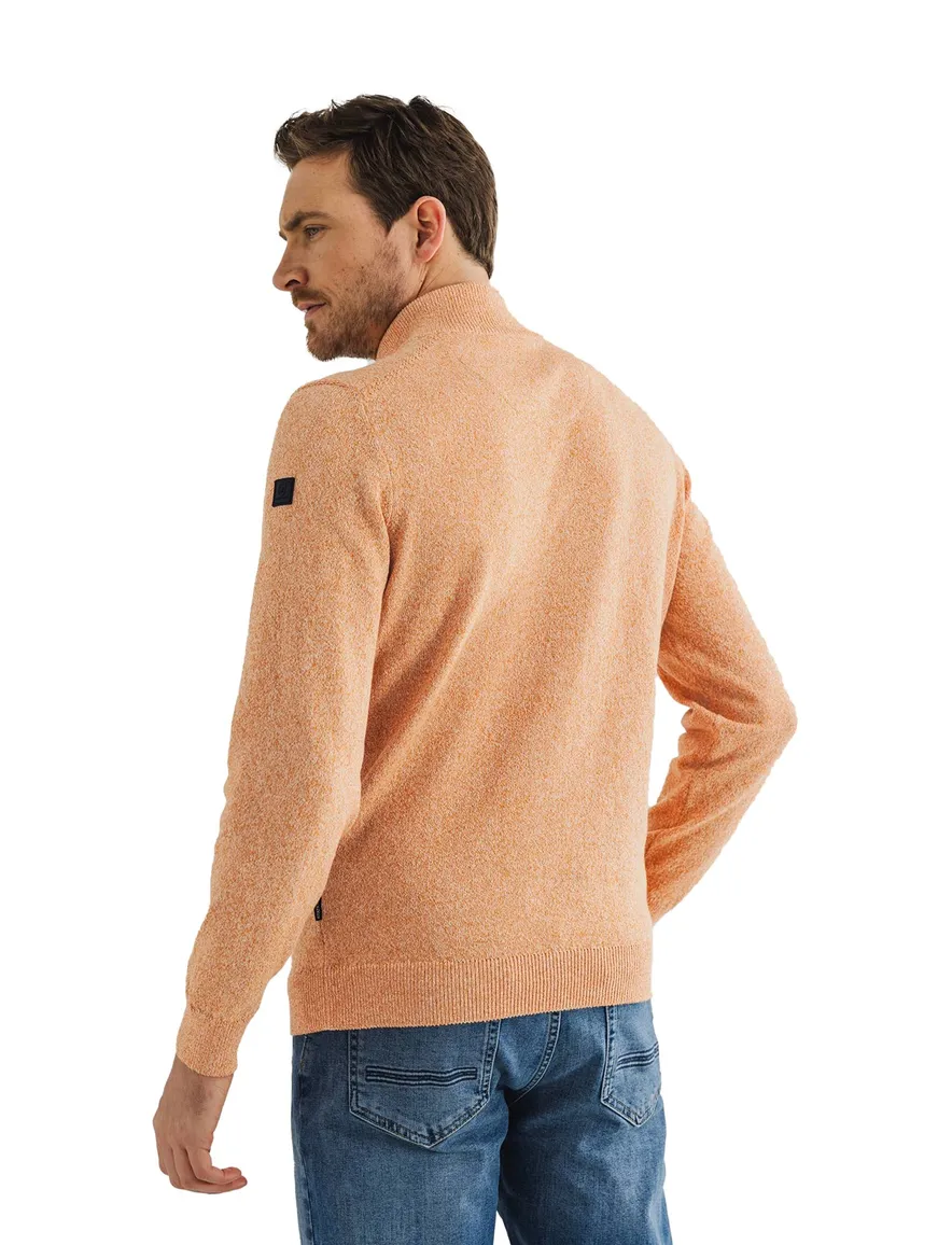 State of Art half zip trui oranje gemêleerd