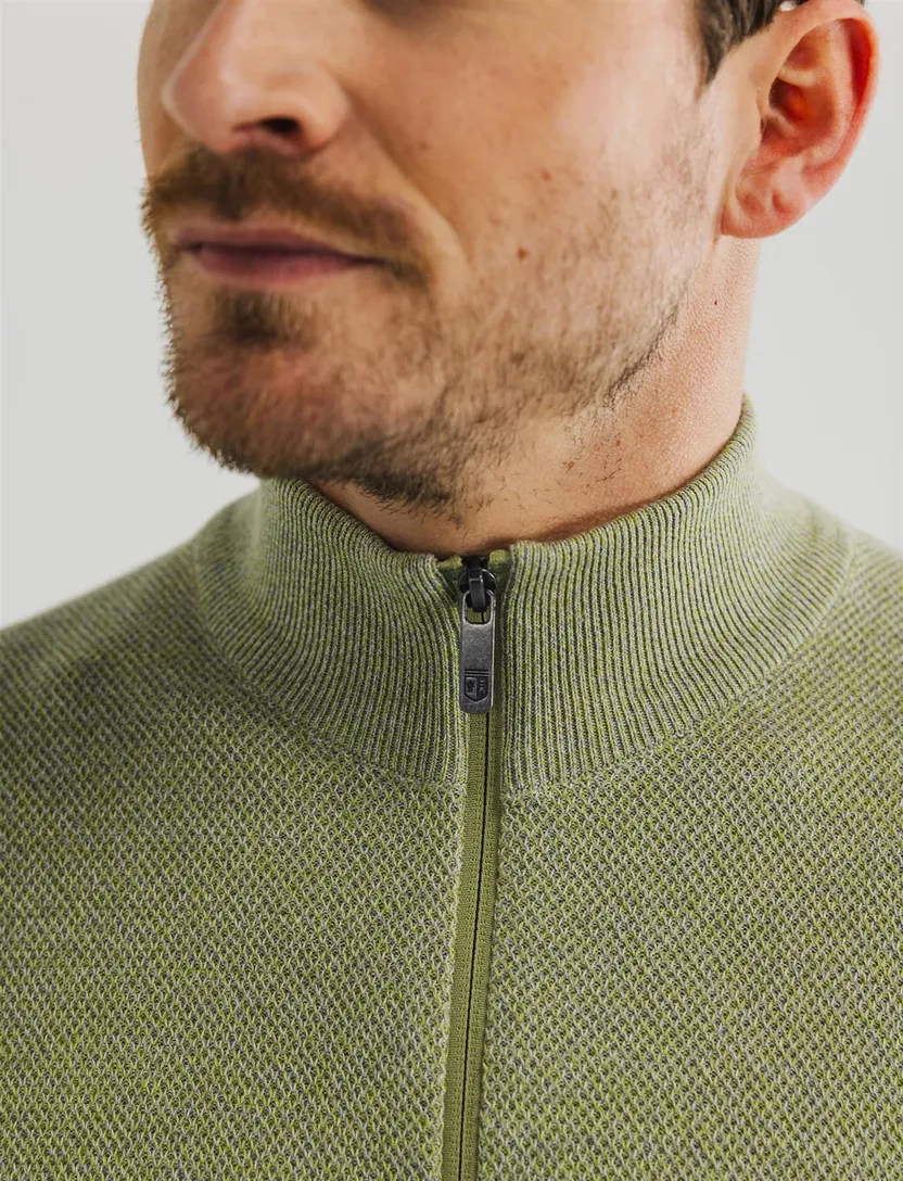 State of Art vest lime groen stuctuur