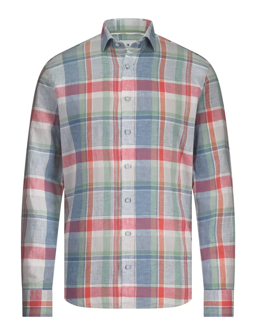 State of Art regular fit oxford overhemd ruitpatroon