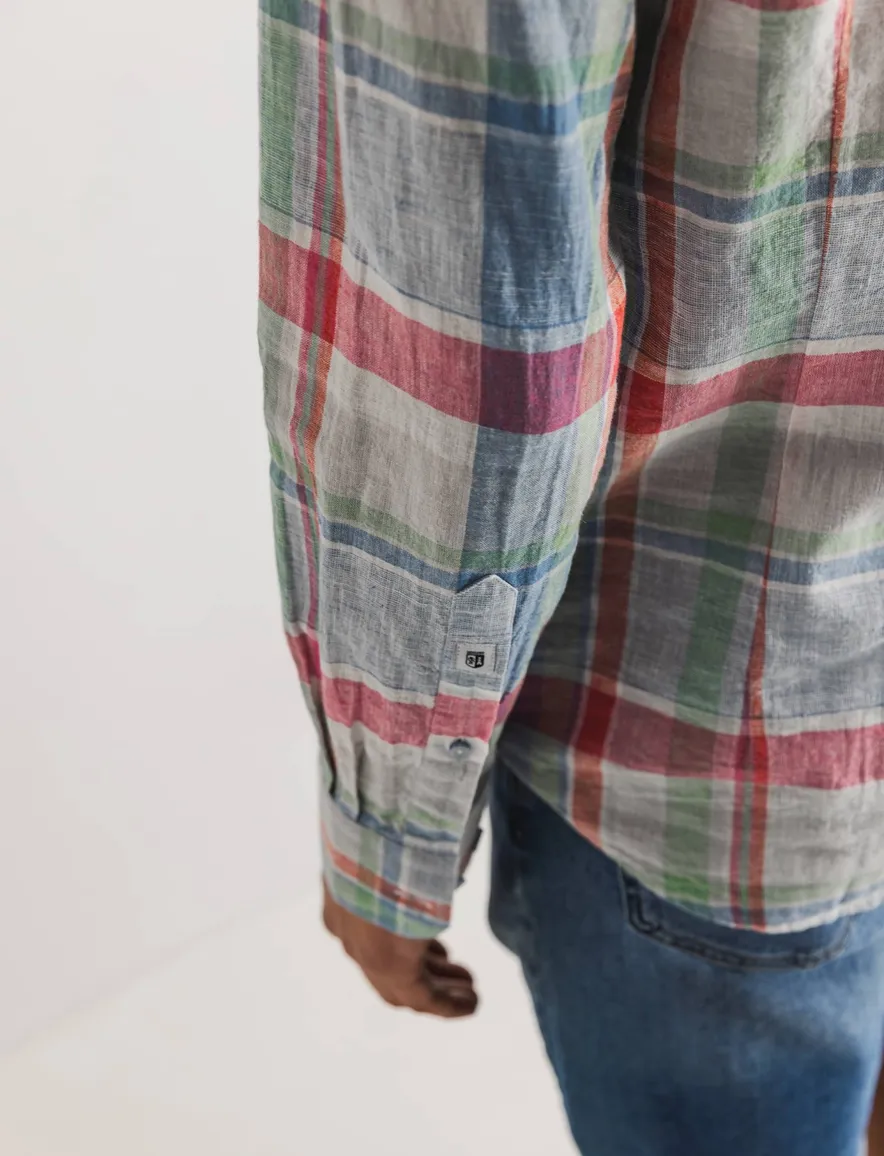 State of Art regular fit oxford overhemd ruitpatroon