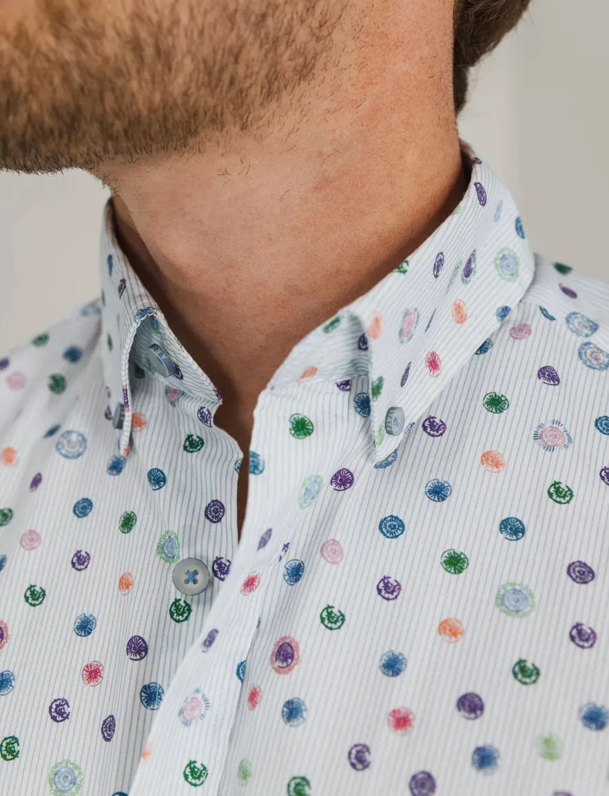 State of Art casual overhemd korte mouw wit