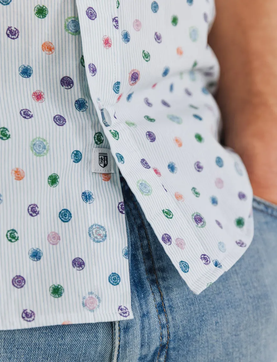 State of Art casual overhemd korte mouw wit