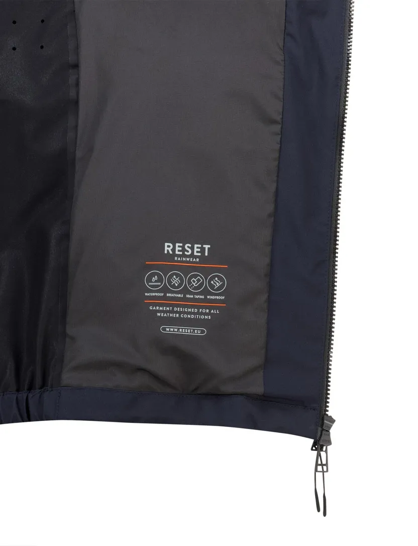 Reset zomerjas donkerblauw afneembare capuchon
