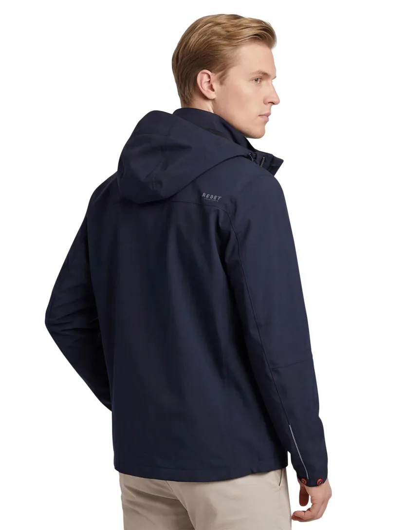 Reset zomerjas donkerblauw afneembare capuchon
