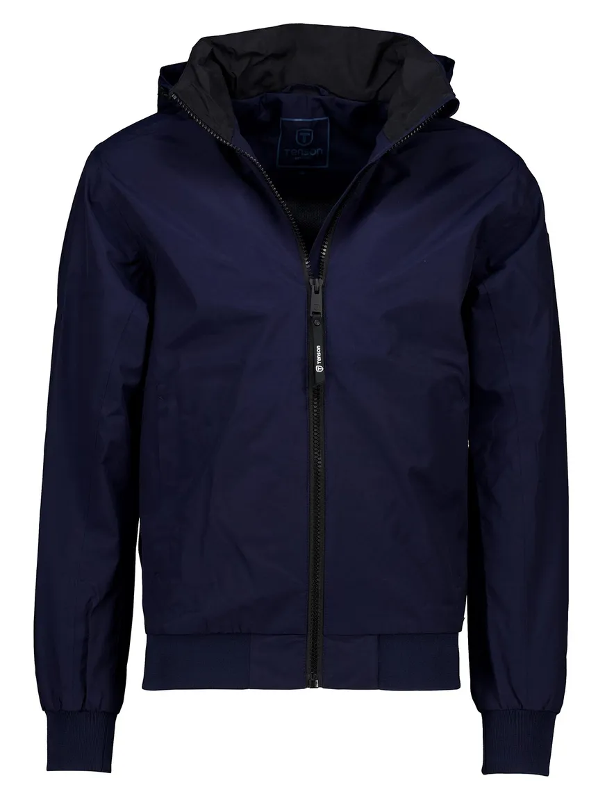 Tenson tussenjas Andrew navy afneembare capuchon