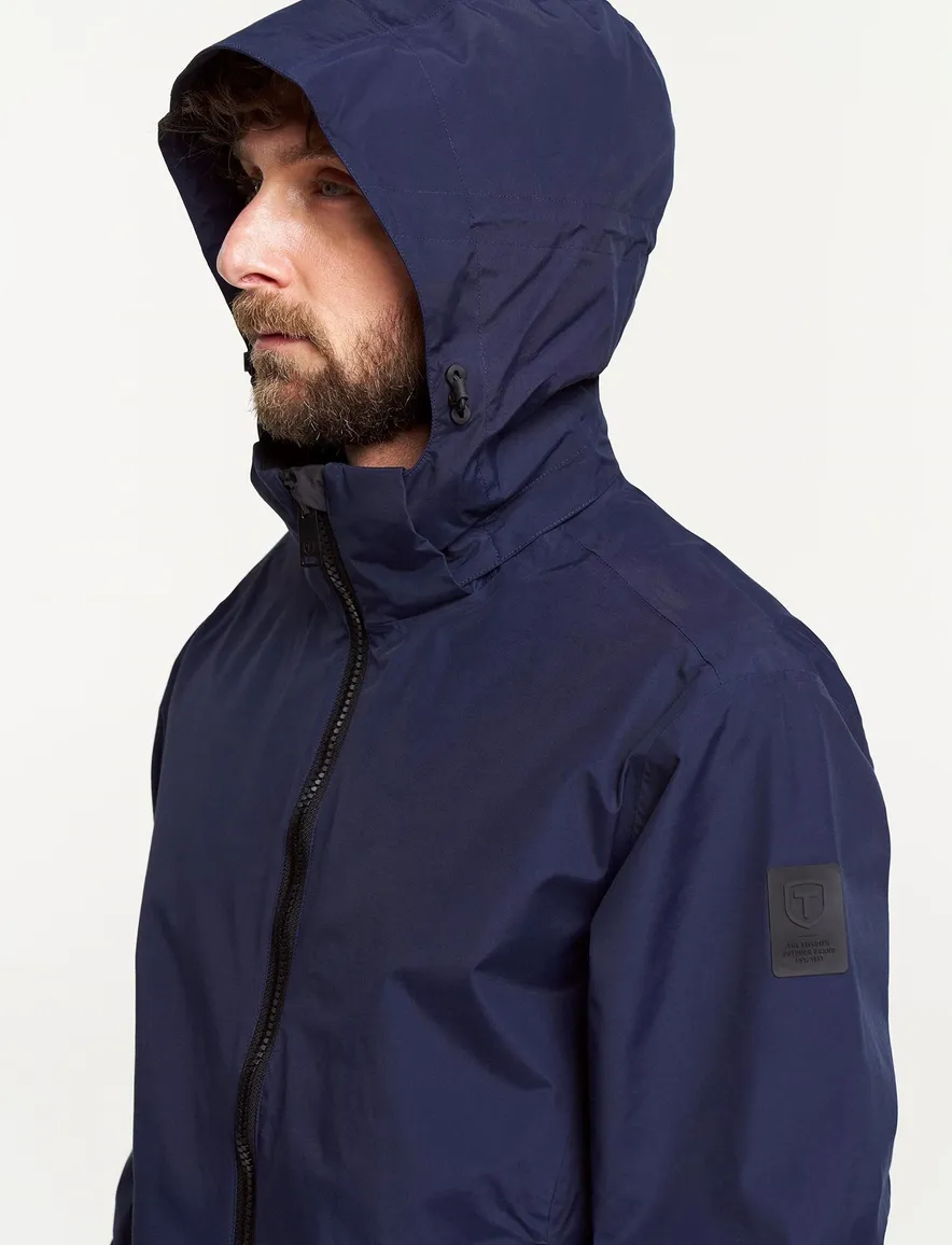 Tenson tussenjas Andrew navy afneembare capuchon