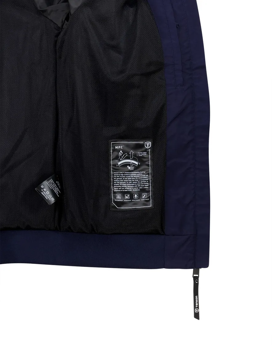 Tenson tussenjas Andrew navy afneembare capuchon