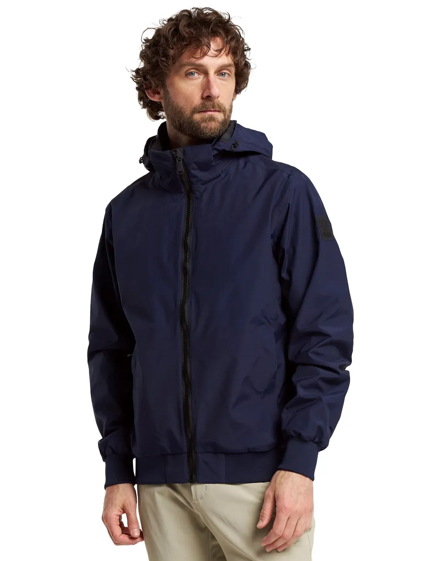 Tenson tussenjas Andrew navy afneembare capuchon