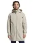 Tenson tussenjas lang Cloudburst beige uitneembare capuchon