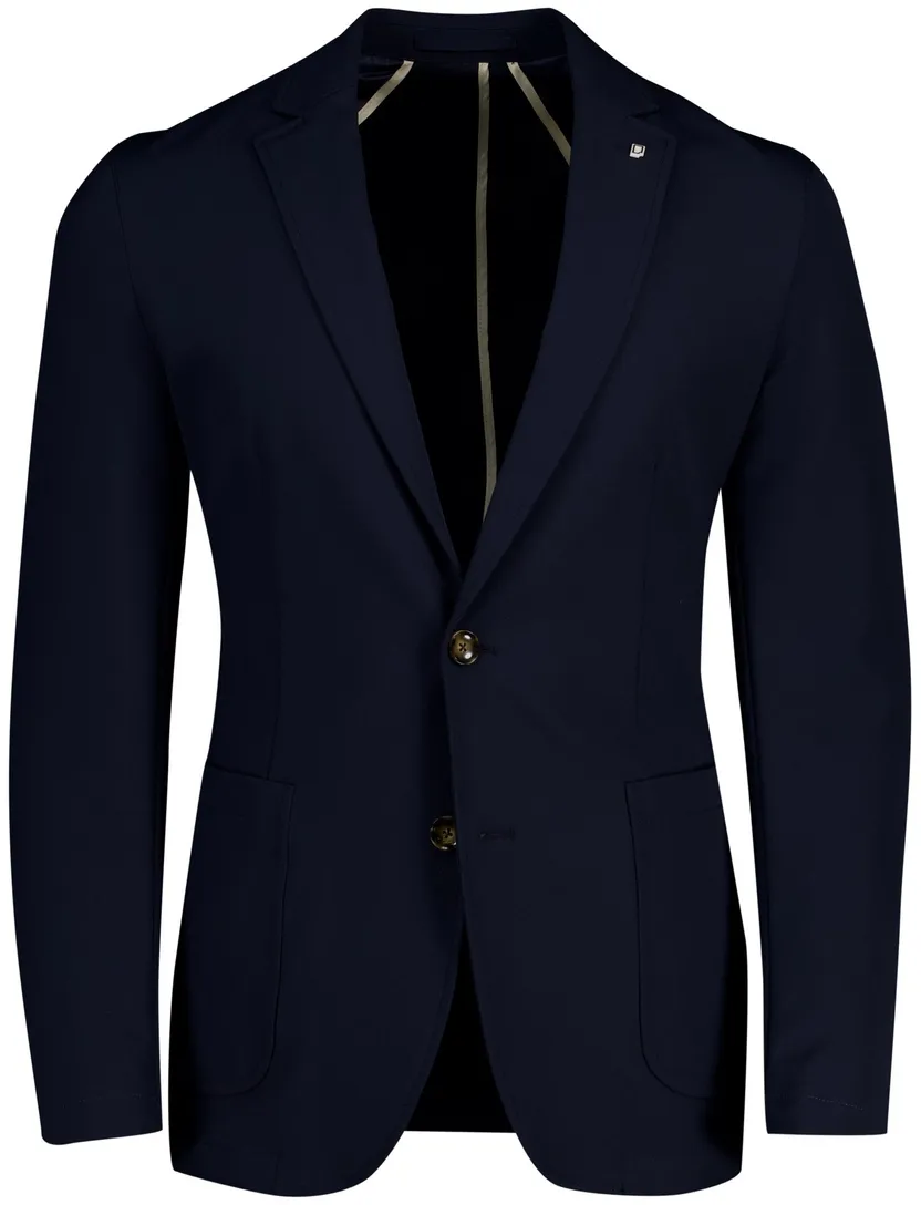 Born with Appetite Lind unlined jacket donkerblauw slim fit