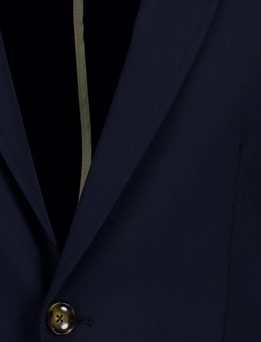 Born with Appetite Lind unlined jacket donkerblauw slim fit