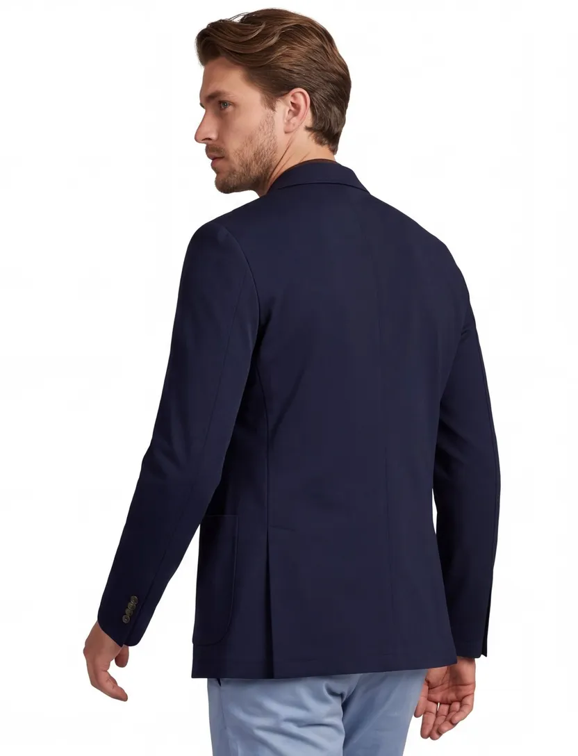 Born with Appetite Lind unlined jacket donkerblauw slim fit