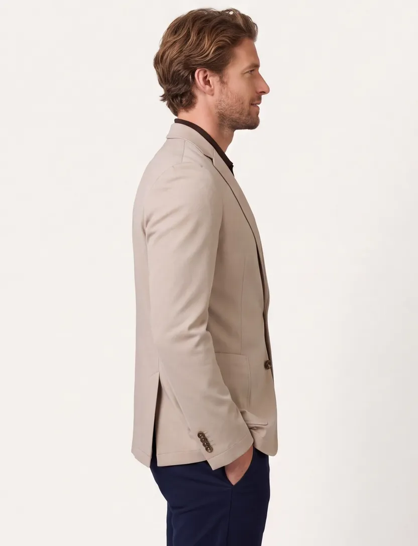 Born With Appetite colbert beige effen normale fit nylon
