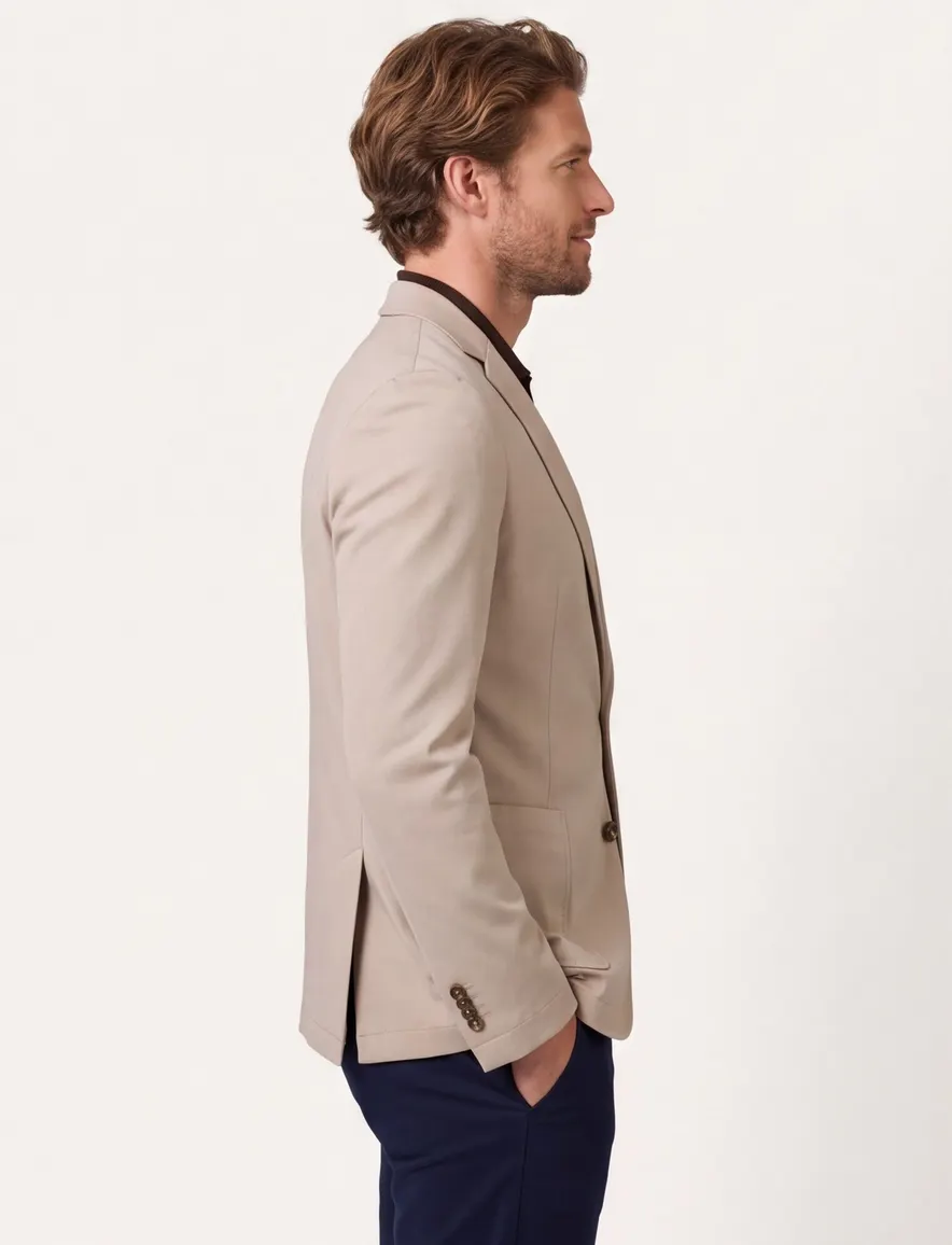 Born With Appetite colbert beige effen normale fit