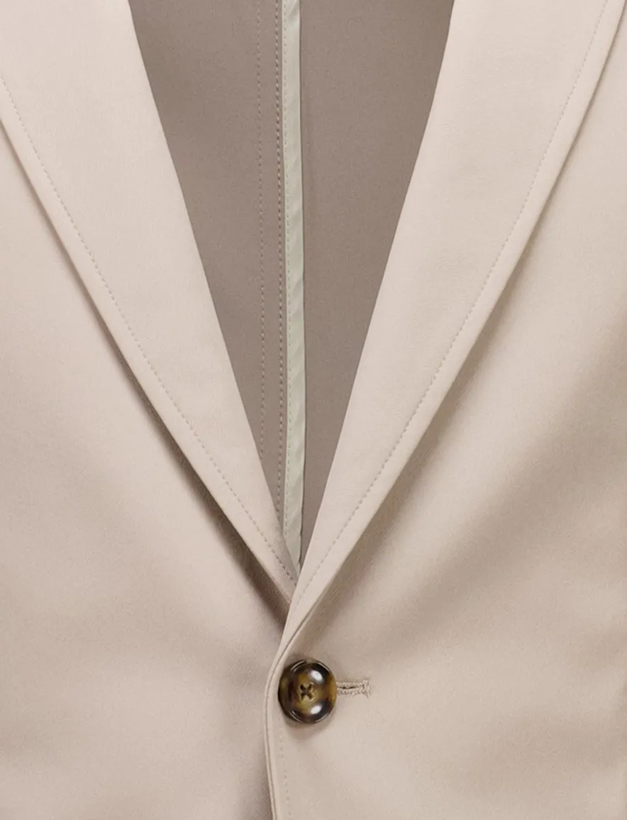 Born With Appetite colbert beige effen normale fit