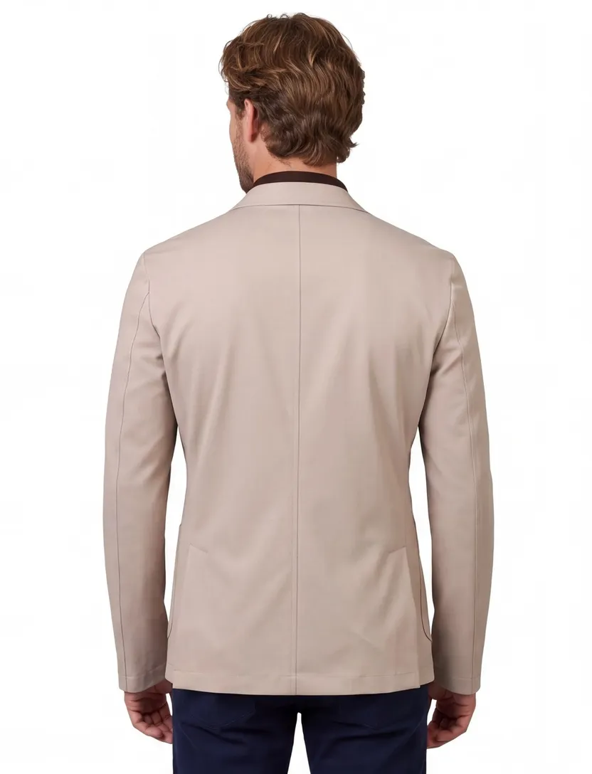 Born With Appetite colbert beige effen normale fit nylon