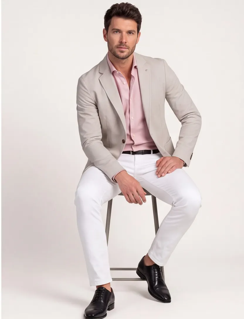katoenen Born with Appetite Lind unlined jacket grijs