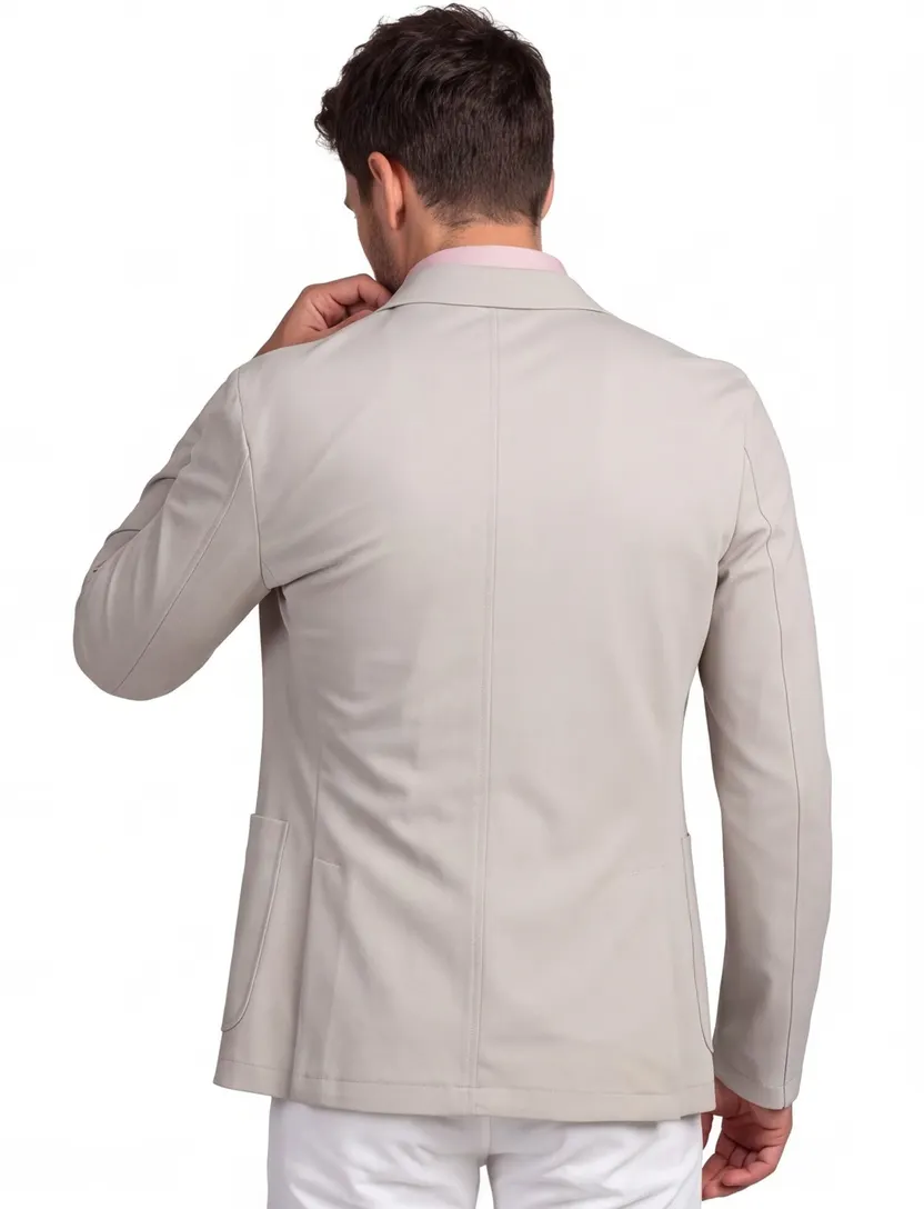 katoenen Born with Appetite Lind unlined jacket grijs