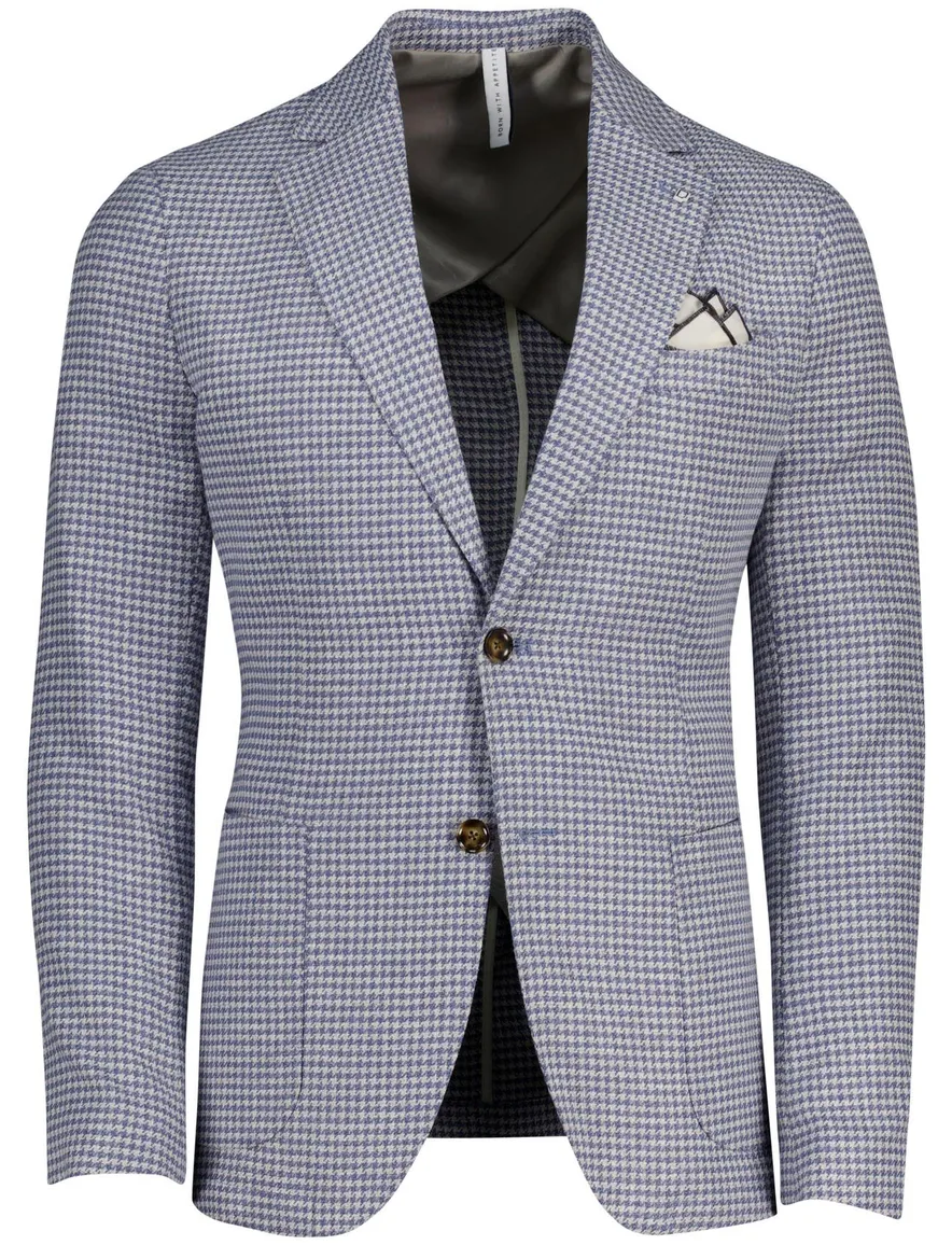 Born with Appetite Mylo Jersey jacket drop 8 blauw slim fit