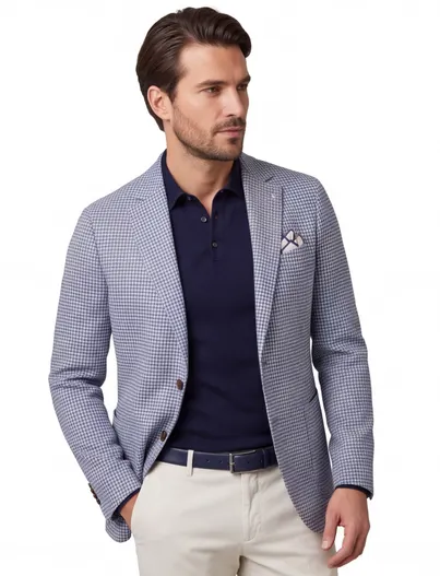 Born With Appetite Born with Appetite Mylo blauw geprint effen slim fit