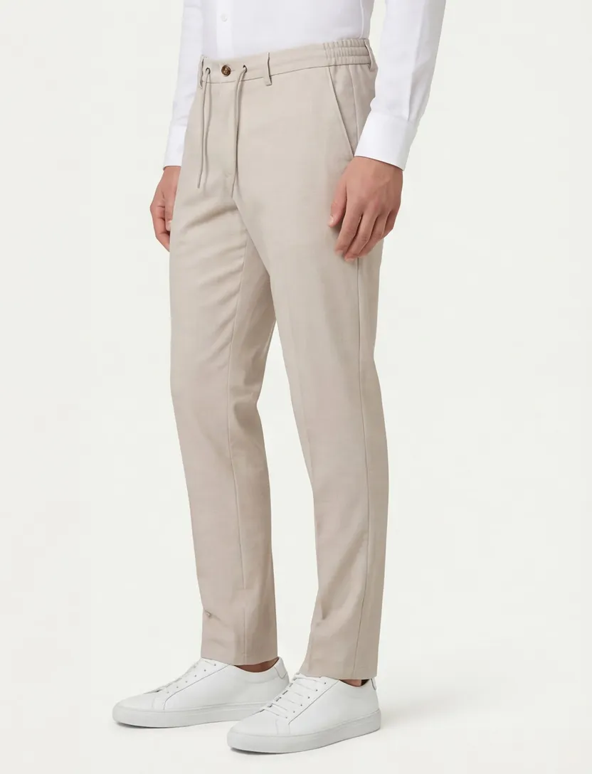 Born With Appetite Das Jersey Pants beige gemêleerd