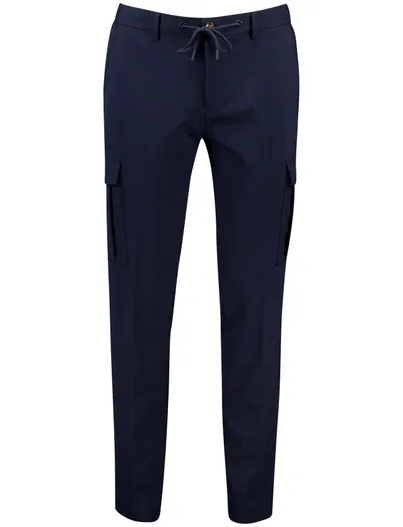 Born With Appetite Born with appetite pantalon donkerblauw effen cargo