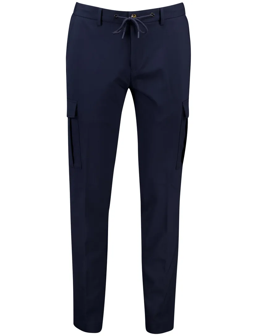 Born with appetite pantalon donkerblauw effen polyamide