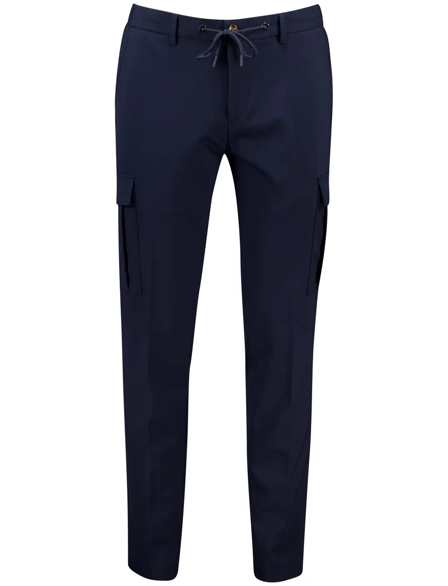 Born with appetite pantalon donkerblauw effen